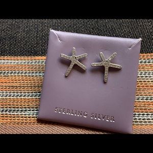 Star Seashell Sterling Silver Earrings